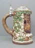 Fox Family Lidded stein